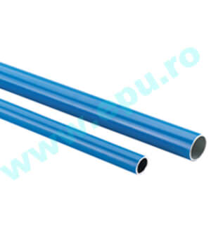 Teava aluminiu pentru instalatii pneumatice vopsita cu albastru RAL 5015